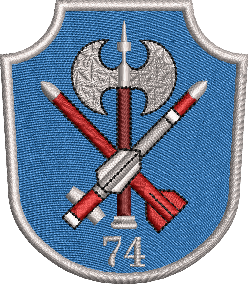 ECUSON / EMBLEMA REGIMENTUL 74 PATRIOT